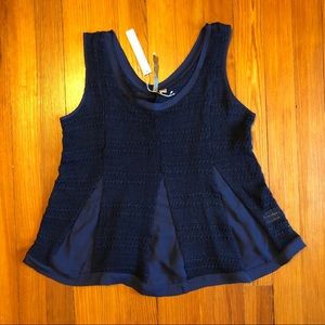 LC Lauren Conrad Knit Pleated Tank Top